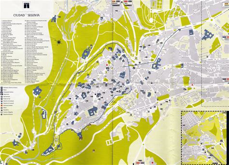 segovia tourist map full size