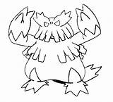 Abomasnow Pages Coloriages Malvorlagen Ausmalen Pokémon sketch template