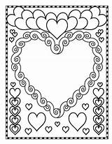 Princesse Coloriage Coloring Coeur Valentin Colorier Saint Momes Valentines sketch template
