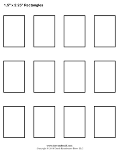 rectangle template printable  printable templates