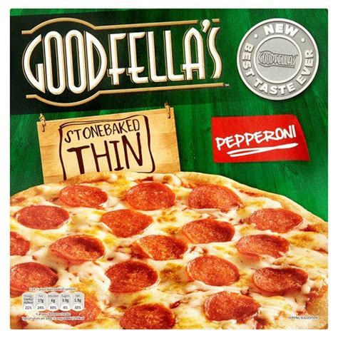 Goodfella S Stonebaked Thin Pepperoni 340g Food Pepperoni Pizza