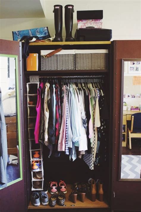 10 Easy Ways To Save Space In Your Dorm Room College Dorm Closet