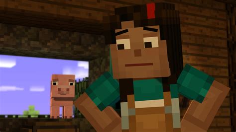 minecraft story modes  episode   blocky mess pc gamer