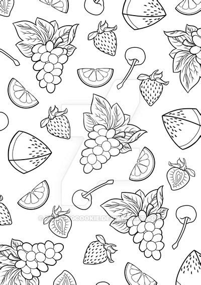 summer fruit burst colouring page fruit coloring pages coloring