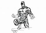Coloring Pages Panthers Carolina Superhero Clipartmag Drawing Panther sketch template