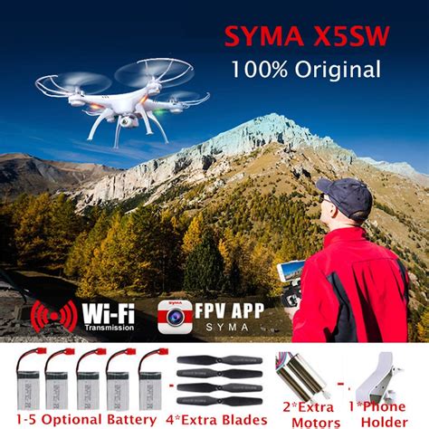 original syma xsw fpv quadrocopter  camera wifi drone  remote control  axis gyro rc