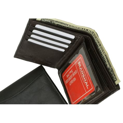 menswallet mens lambskin leather vertical bifold wallet