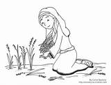 Ruth Coloring Pages Boaz Printable Popular Bible sketch template