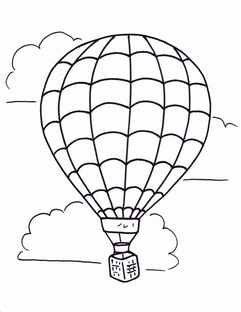 printable hot air balloon coloring page printable templates