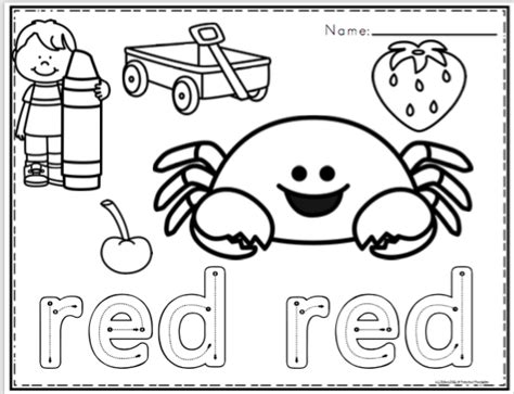 learning colors  toddlers preschool printables