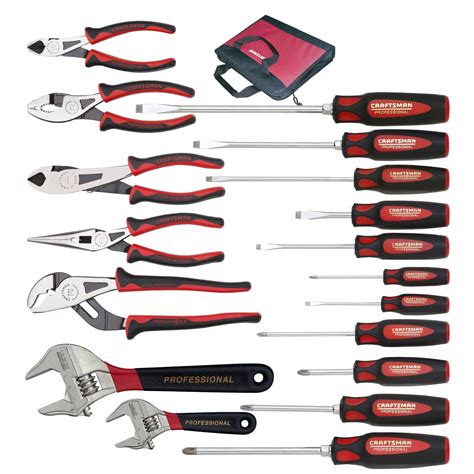 craftsman professional  piece  purpose pro tool set  case tools hand tools pliers