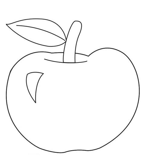 apple coloring pages  preschoolers  coloring pages