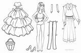 Paper Doll Coloring Pages Printable Dolls Kids Cool2bkids Templates Clothes Barbie Template Printables Patterns Girl Princess Fashion Disney Sheets Choose sketch template