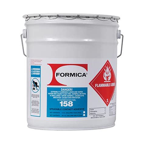 f 158 159 spray on flammable red contact adhesive 5 gallon holdahl