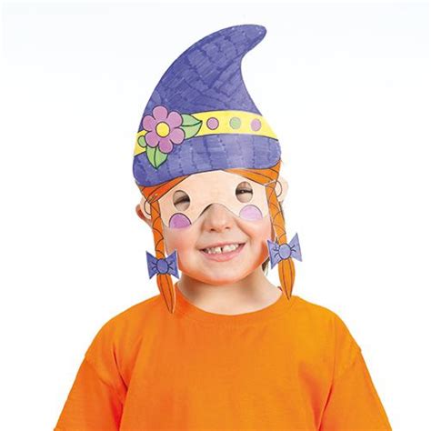 colour  gnome masks  kids great  summer holiday crafts crafts papercrafts gnomes