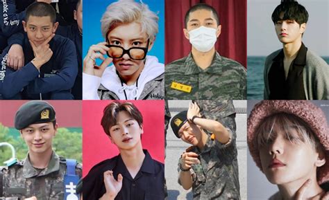 photos 10 k pop idols who are currently serving in the army