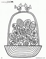 Easter Coloring Basket Egg Pages Sheet Drawing Empty Made Colouring Joel Sheets Eggs Clipart Print Collection Popular Drawings Para Coloringhome sketch template