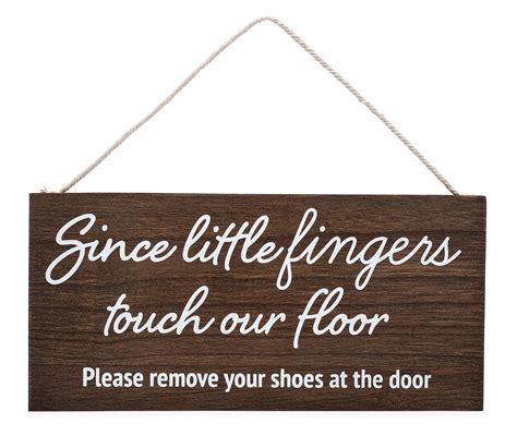buy   fingers touch  floor  remove  shoes   door shoes  sign
