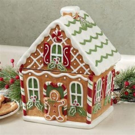 thaddeus ozarks cookie jars   larks gingerbread house