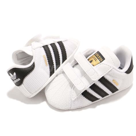 adidas originals superstar crib white black td toddler infant baby shoes  ebay