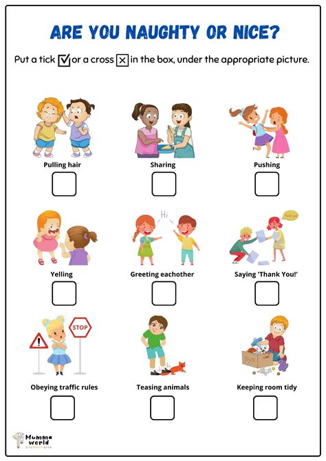 free printable worksheets about manners