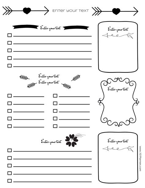printable shopping list  shown  black  white  arrows