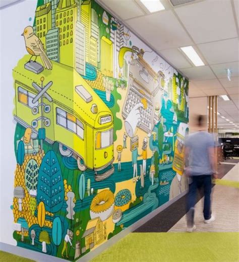 corporate  office wall mural design ideas  canvas press blog