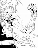 Alchemist Fullmetal Aniyuki Elric sketch template
