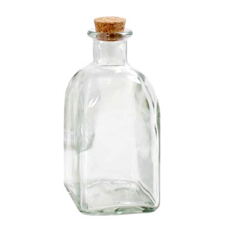 Clear Glass Frasca Bottle Bottle With Cork Stopper 100ml