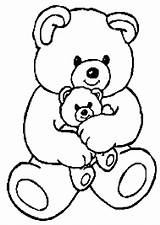 Ourson Ours Doudou Coloriages Teddy Gros Colorier Oursons Justcolor Maternelle Homecolor sketch template