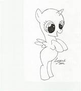 Mlp Alicorn Pony Filly sketch template