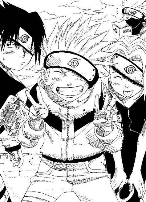 printable coloring pages naruto coloring pages