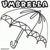 Umbrella Chuva Paraguas Albanysinsanity Kids Colorironline sketch template