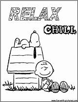 Snoopy Coloring Pages Relax Charlie Brown Peanuts Printable Charliebrown Colouring Christmas Cartoon Characters Color Printables Fun Coloringpages Sheets Print Woodstock sketch template