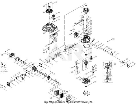mtd xmu cc engine parts diagram  xmu general assembly