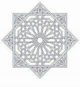 Tezhip Mandalas Islamic Desenler Enamelling Geometry Geométrico Pano Seç sketch template