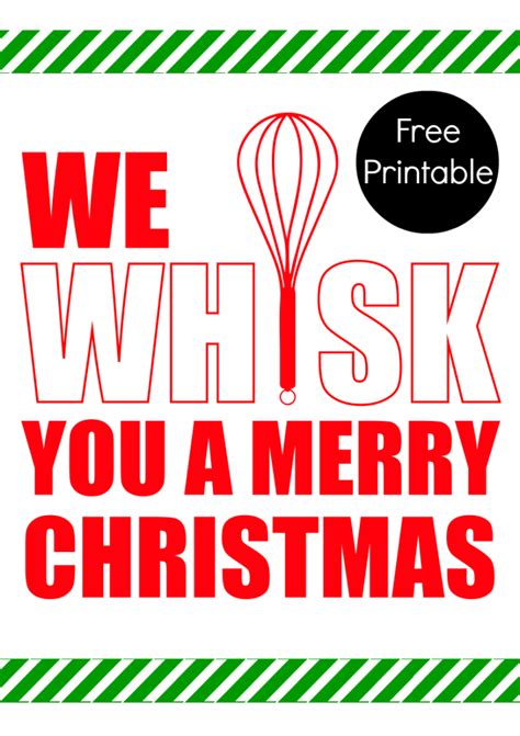 merry whiskmas printable happiness  homemade