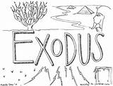 Exodus Coloring Pages Bible Books Book Children Printable Leviticus Para Ministry Kids Sheets Sheet Biblia Libros Commandments Colorear Will Escuela sketch template