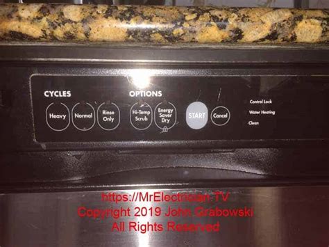 testing  dishwasher appliance  power
