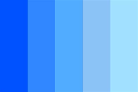 blue family color palette