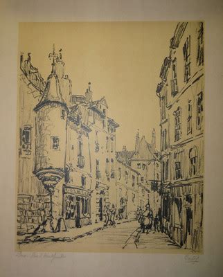 set   signed lithograph prints  french artist barday