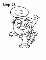 Wanda Fairly Oddparents Draw Drawing Drawings Easy Cartoon Easydrawingtutorials Step Sketch Character Sketches sketch template