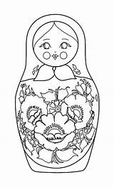 Coloring Doll Russian Pages Dolls Choose Board sketch template