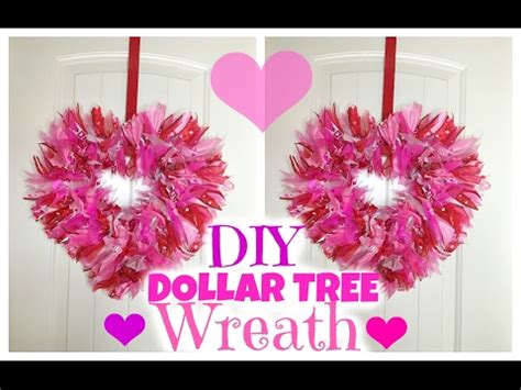 dollar tree diy valentines wreath youtube