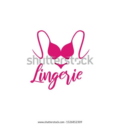 lingerie lady bra logo vector illustration stock vector royalty free