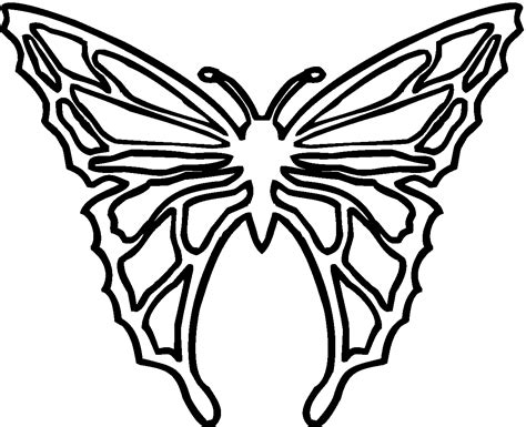 butterfly wings outline clipart