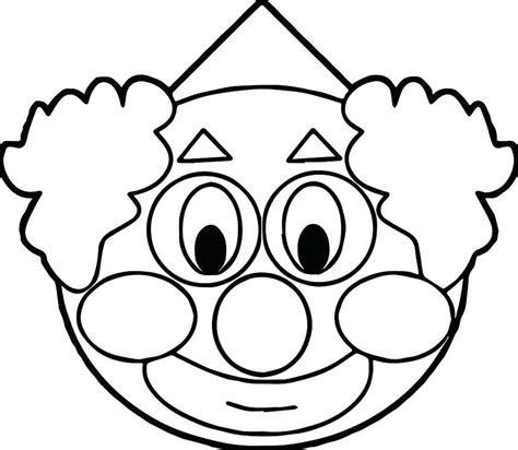 scary clown face drawing    clipartmag