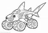 Monster Shark Blaze Truck Coloring Pages Machines Printable Kids Jam Police 1280px 140k Resolution Info Type  Size Jpeg sketch template