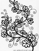 Flower Vine Coloring Pages Source sketch template