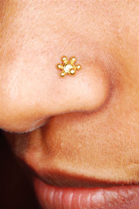 filenose piercing gold studjpg wikimedia commons